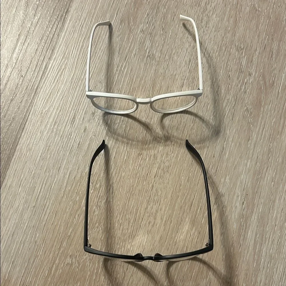 Non Prescription Black and White 2in Glasses Bundle